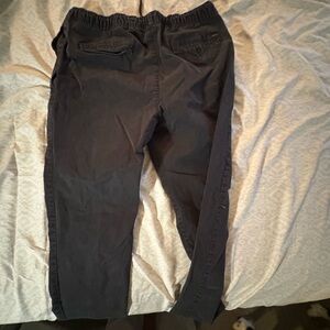 Black Chino Pants with Tapered Fit
